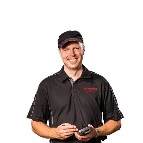 Pest control technician on a transparent background - Keep pests away from your home with Vermont Pest Control in Middletown Springs, VT